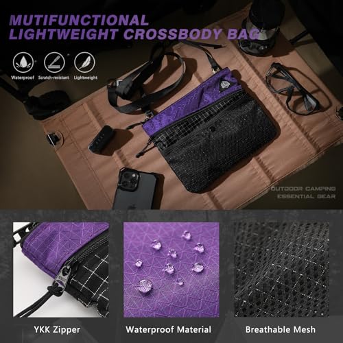 Lightweight Crossbody Bag Waterproof Women Shoulder Bag Men Small Crossbody Purse Suitable for Travel, Commuting3