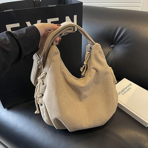 Image of MYHOZEE Canvas Tote Bag, Large Hobo Bags for Women Aesthetic Shoulder Purses Cute Simple Crossbody Purse