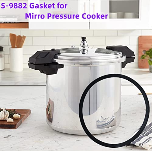 S-9882 Pressure Canner Gasket Replacement Mirro Pressure Canner 12Qt/22Qt Pressure Cooker Large Gasket Fits Many Discontinued Models With-11-35 Etc Such As Model # M-0512-11Mirro Pressure Canner #TOP5