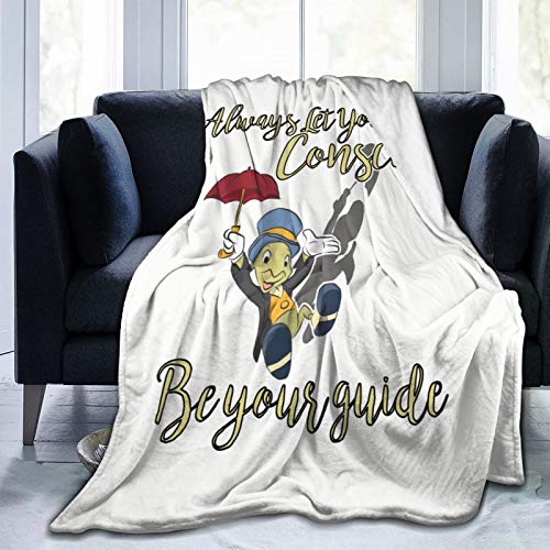 Wabaodan jiminy cricket ultra-soft micro fleece blanket 60" x50