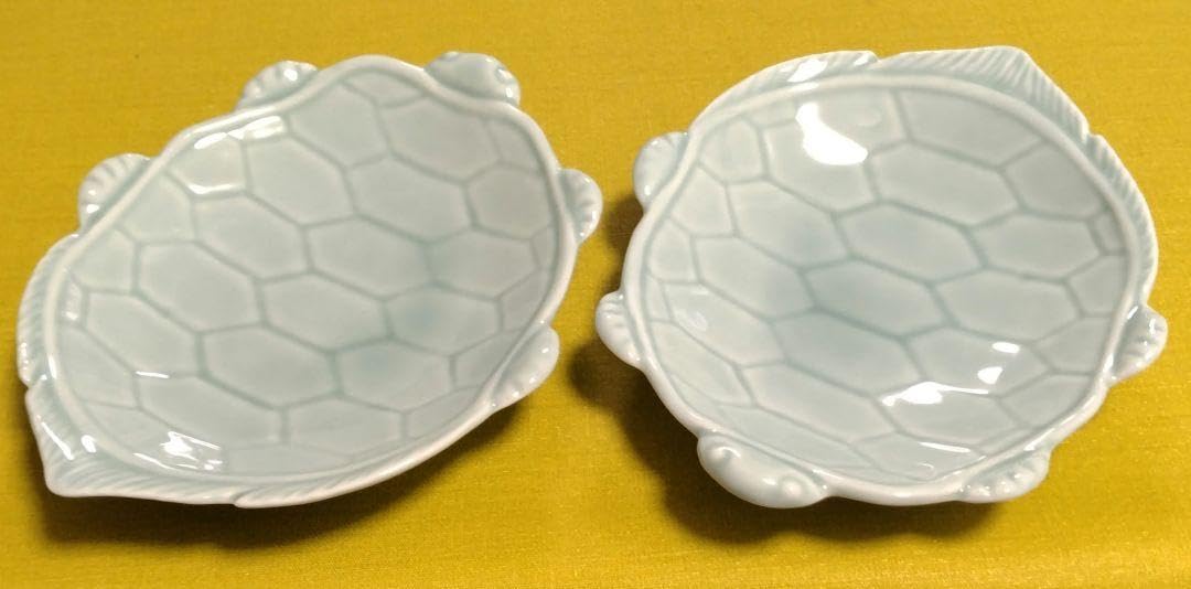 ✨最終価格 廃番品✨ 深川製磁 亀 皿 ２枚 六角 千彫 小鉢 ２個 青磁 Amazon.co.jp: 深川製磁 亀 皿 2枚 六角 千彫 小鉢 2個 青磁
