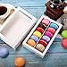 BAKIPACK 12 Macaron Boxes, Macaron Gift Box for 12, (Interior Mesurement 7.25×4 ×1.8 Inches), Macaron Packaging Boxes with Clear Window White without Macarons inside