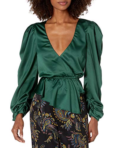 House of Harlow 1960 Women's Luka Blouse, Emerald, Medium