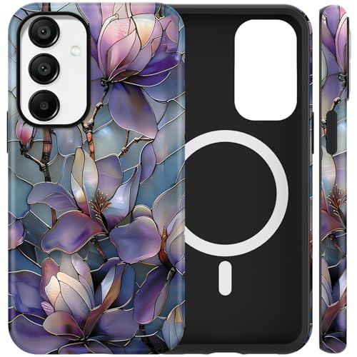 Coque Samsung Galaxy A15 5G motif floral, idée cadeau idéal pour femme