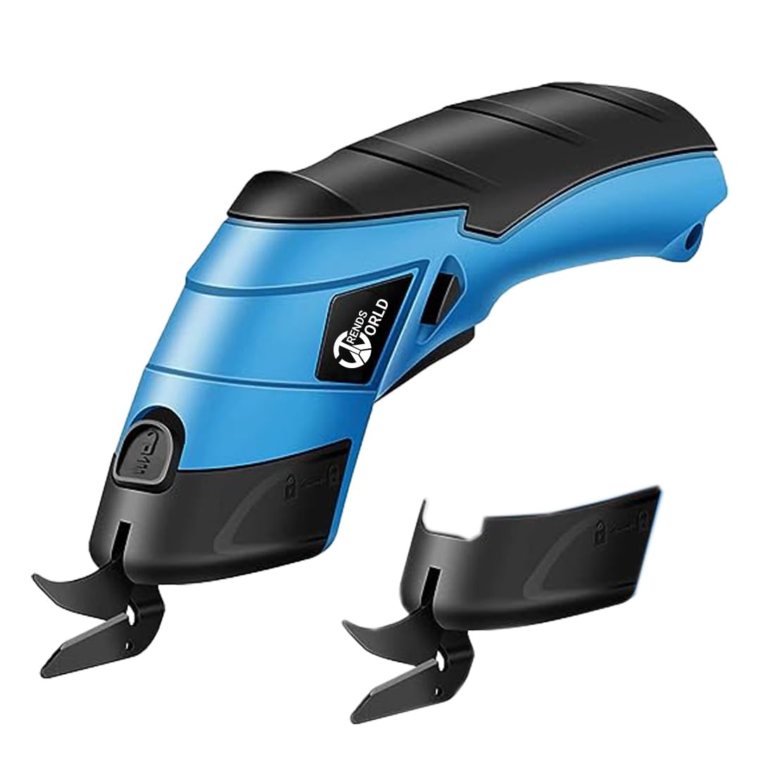 Trends World Electric Scissors Machine, Cordless and 2000mAh Rechargeable Fabric Cutter with 2 Cutting Blades for Cutting Fabric,Leather,Carpet and Cardboard (B0CFKPD9HF) Amazon Price History, Amazon Price Tracker