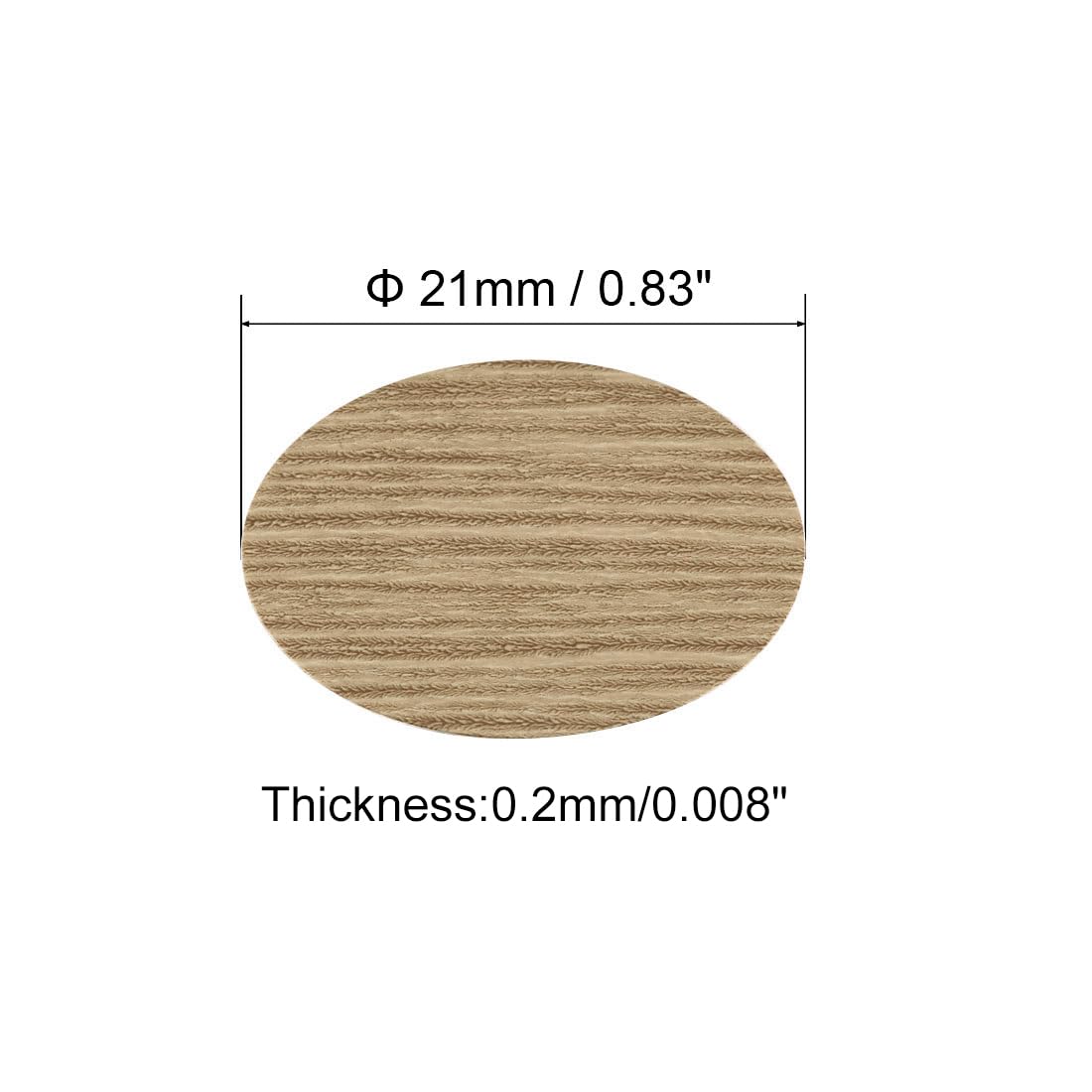 21mm Dia PVC Self Adhesive Screw Hole Cover Stickers Oak 6Sheet/324pcs - Bed Bath & Beyond