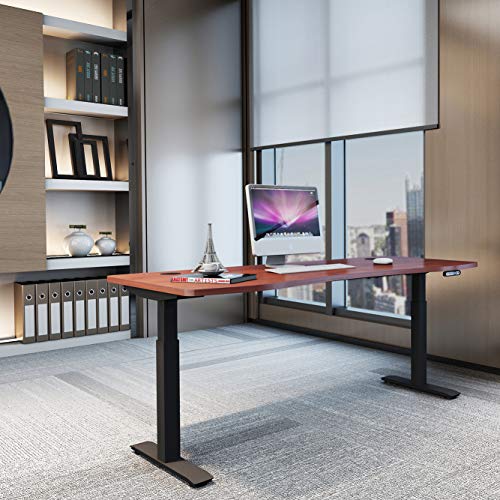 Sunon Laminate Table Top Only Executive Office Desk Top Wood Table Top for Height Adjustable Electric Standing Desk Frame (71x33 Table Top, Cherry) - Thumbnail 7