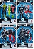 DC Multiverse Comic 7 Inch Action Figure Blackest Night BAF Atrocitus - Set of 4 (Kyle - Sup - Bat - Death)