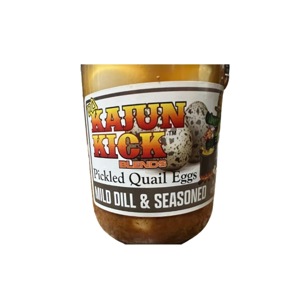Kajun Kick - 1pck Mild Pickled Quail Eggs (12 oz.)