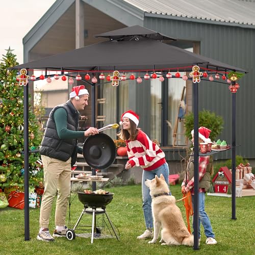 Abccanopy GRILL GAZEBO XF 5X8 GRAY-VC 8'X 5' Grill Gazebo Shelter, Outdoor Bbq Gazebo Canopy thumb #2