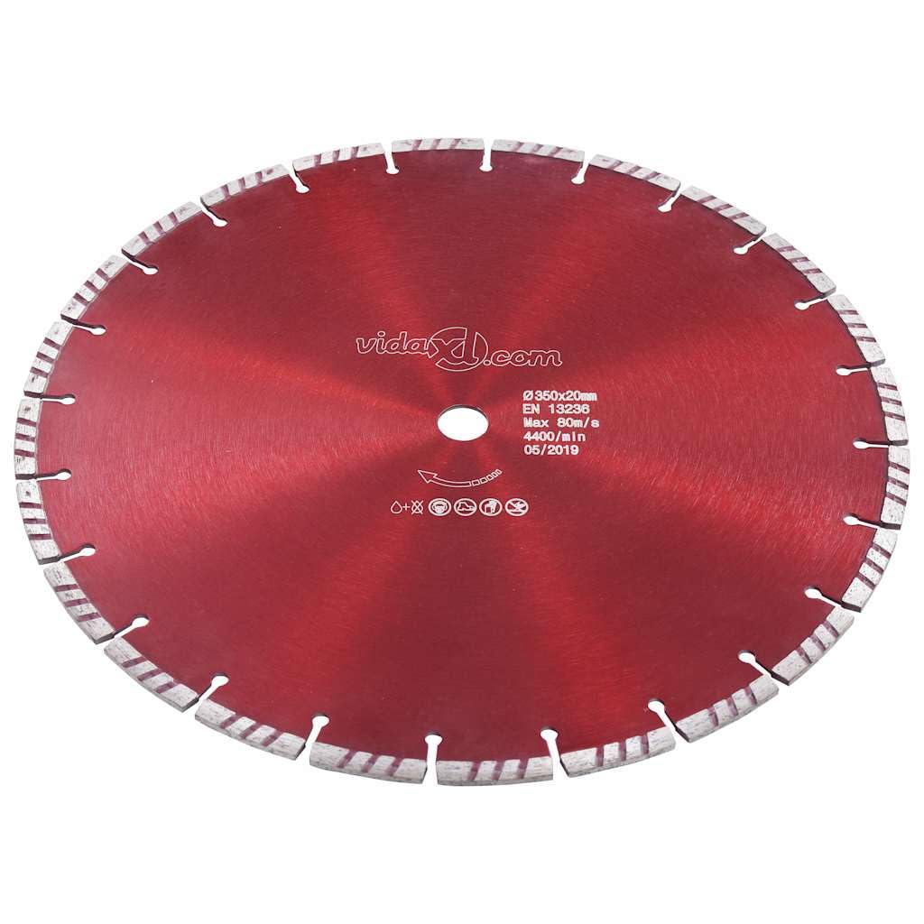 Disco de corte de diamante Turbo 350 mm/20 mm para hormigón