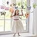 Chrisfall 36 Pcs Spring Butterfly Party Decoration Hanging Swirl Streamer Hanging Ceiling Large Paper Butterfly Decoration for Spring Easter VBS Wedding Home Garden Girl Birthday Baby Shower Tea Party