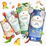 Picture of LOVARE Loose Leaf Tea 80 g - Made in Ukraine - Assorted Tea - 1001 Night, Passion Fruit, Sparkling Splashes, Bahamian Soursop - Gift Box with 60 Paper Filters – Easy to Brew Flavored tea