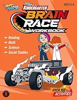Hot Wheels Brain Race Kindergarten Workbook B0G4NT9CXL Book Cover