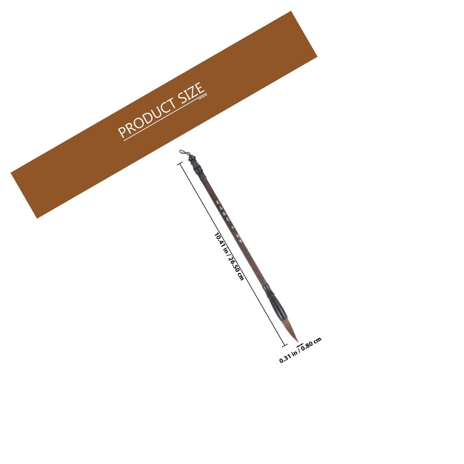 Pennelli Calligrafia Set 1 in Legno Portatile con Stick di Inchiostro, Kit per Pratica di Scrittura e Pittura per Artisti