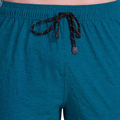 Image of T.T. Cotton Blend Shorts for Men | Regular Fit | Elasticated & Zipper | 2 Sided Pockets & 1 Back Pocket | Solid | Above Knee Length Bermuda Short | Ideal for Casual Outings