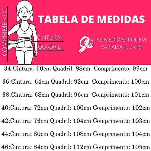 Calça Feminina Sarja Preta Cintura Alta Levanta Bumbum Jeans (46, Preto)