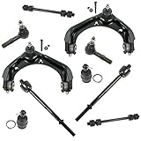 10 Piece Steering & Suspension Kit Control Arms Ball Joints Tie Rods End Links