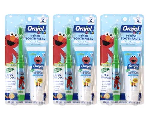 Image of Orajel Baby Tooth/Gum Cleanser, Apple Banana, 1 Set, 3 Pack
