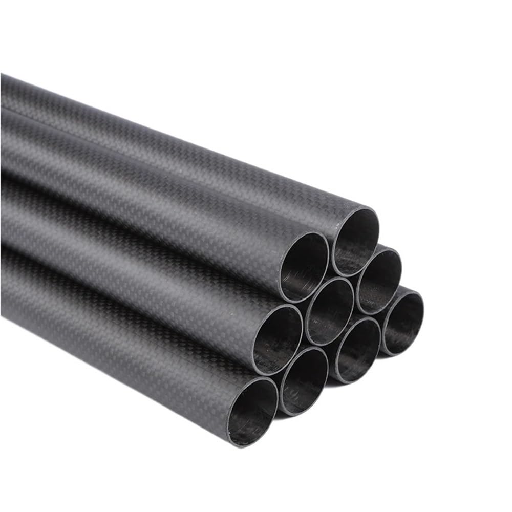 Tubo de fibra de carbono Tubos de fibra carbono mate 3K 500 mm, diámetro exteri0r 6-40, alta resistencia, for accesorios drones (2 unidades)(40x36x500mm)