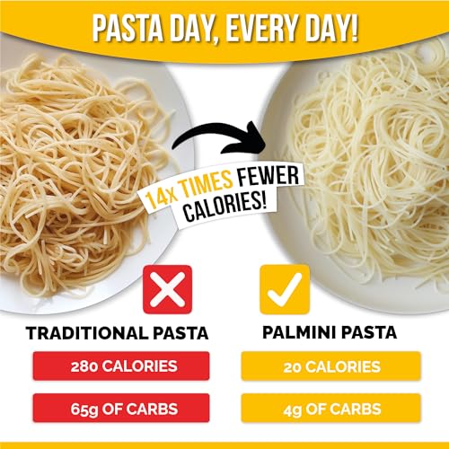 Palmini Low Carb Angel Hair | 4g of Carbs | As Seen On Shark Tank (12 Ounce Pouch (Pack of 6))