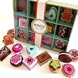 Fantástica calidad, divertida y fácil de jugar. Este juego de galletas es simplemente perfecto para todos los niños y niñas que quieran añadir un par de deliciosas variedades de galletas a su cocina de juguetes – perfecto para fiestas de té.
