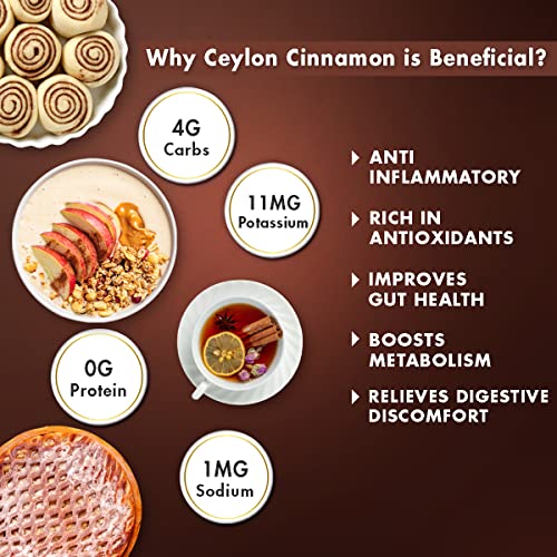 Image of Sorich Organics - 50 Gm - Ceylon Cinnamon Powder - Ceylon Sticks Grounded - SriLankan Dalchini Powder for Cooking, Tea & Baking