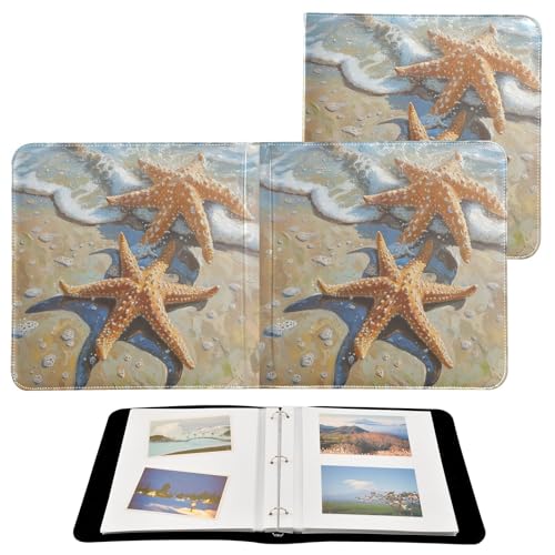 Álbum de fotos ALAZA con cubierta de poliuretano y anillas, diseño autoadhesivo para recuerdos de boda, viaje y familia miniatura 2