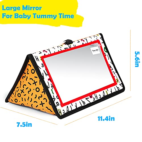Epessa Baby Mirror For Tummy Time Baby Floor Mirror Toy Developmental Baby Toy Great Shower Gift Toddlers Car Seat Stroller Toys #TOP6
