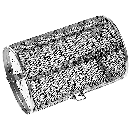 IWOWHERO Oven Basket Rotating Grill Grilling Tool for Uniform Heating Metal Grill Cage Versatile Kitchen Accessory