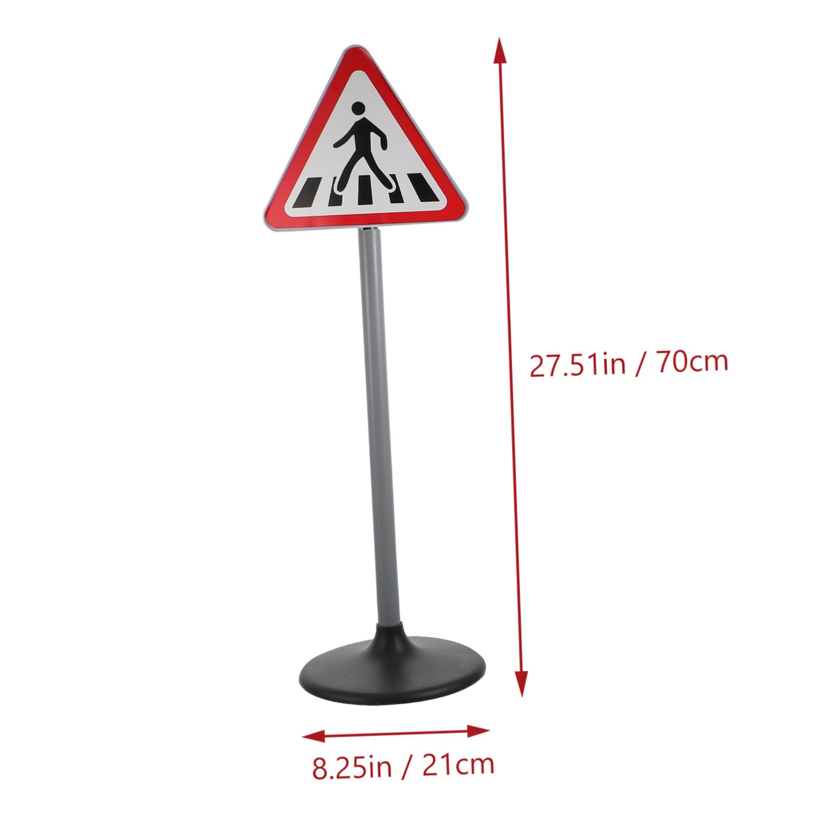 BESTonZON Jouets Éducatifs 5 Pièces de Signalisation Routière Rouge en Plastique Abs Décorations et Jeu Imaginatif Sécurisé pour Garçon et Filles pour Chambre D'garçon et Filles