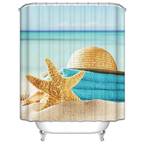 Rideau de douche imperméable 180x200cm polyester anti-moisissure KnSam - 3