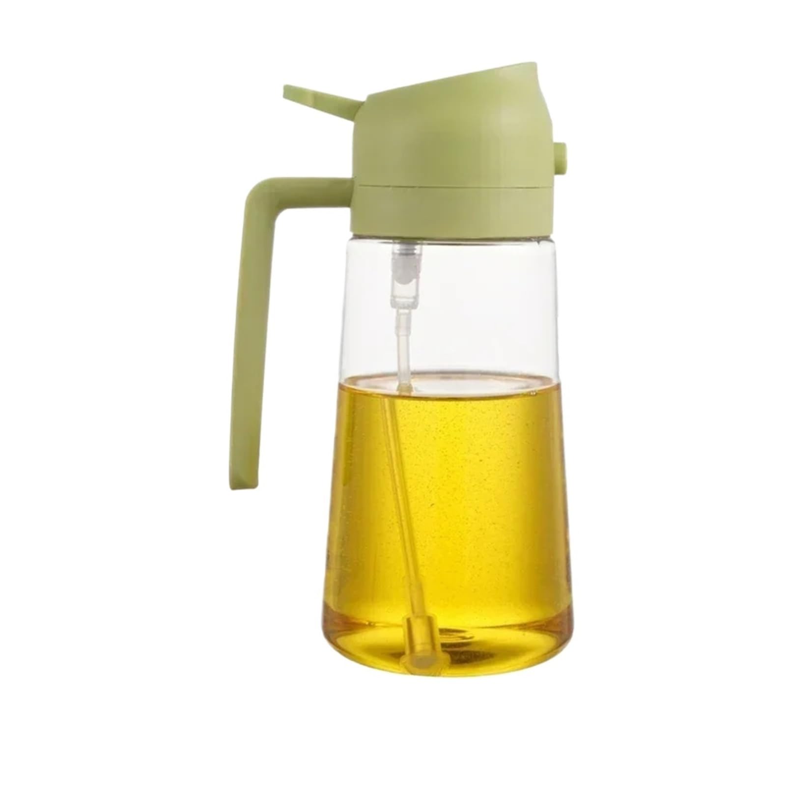 POAHNCU Oil Spray Bottle, 2in1 450ml Plastic Spray Oil Sprayer Bottle Dispenser Jar Cruet BBQ Kitchen Baking Roasting Picnic Tool,for Air Fryer,Salad