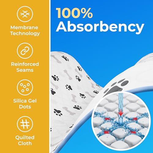 Image of GREEN LIFESTYLE Washable Pee Pads for Dogs - Waterproof Reusable Puppy Pads with Anti-Slip Backing, Pet Training Pad for Puppy Playpen, Crate, Whelping Box, Potty Training (4, 34x36)