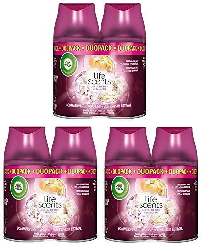 Air Wick Freshmatic Max navulling Hawaiiaans Zomerplezier. 6x 250ml Sommervergnügen