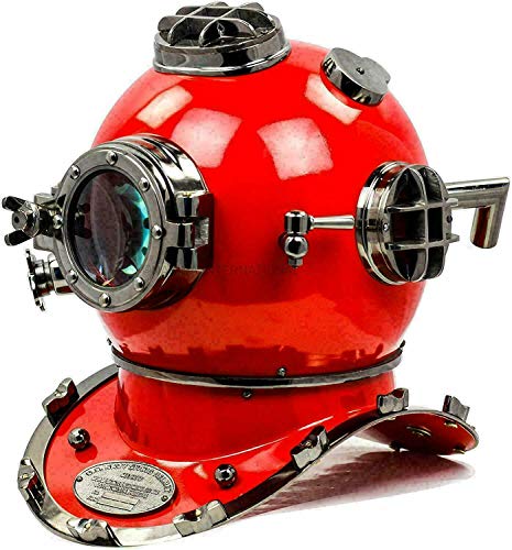 Casco de buceo de latón vintage Morse regalo histórico militar para marinos y buceadores