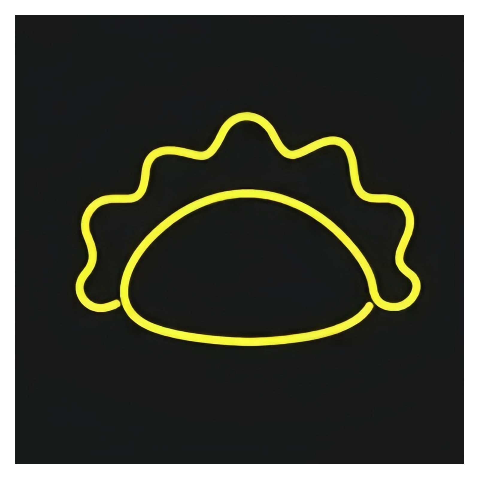 SHOUXI Sign Lamp Cute Dumpling Neon Sign USB Powered, Wall Restaurant Kitchen Decoration Window Show Light 40x28cm(C)