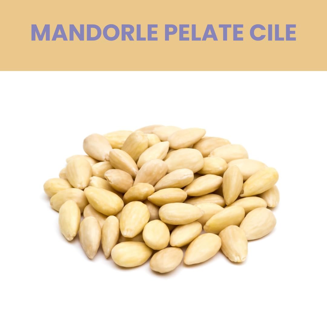 Alfano dal 1940 Mandorle Pelate Cile Non Pareil Supreme Extra 200g Frutta Secca Ricca di Fibre e Potassio, Fonte di Calcio e Vitamina E Sane e Genuine (20 Pezzi)
