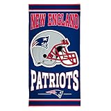 WinCraft NFL New England Patriots Fiber Beach Towel, 30' x 60'