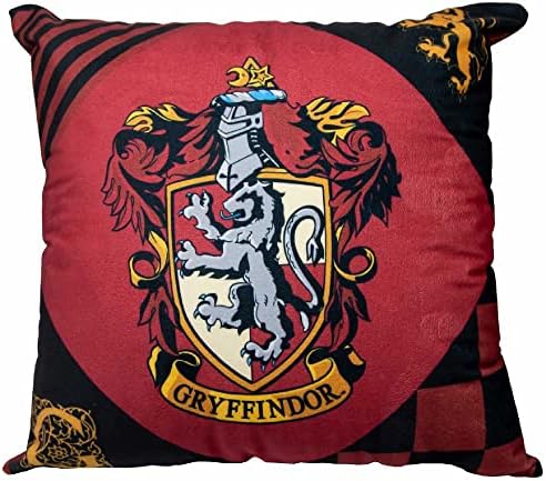 Almofada Grifinória Gryffindor Quadrada 40x40Cm Aveludada Oficial...