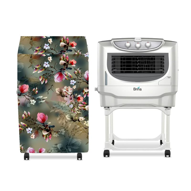 Image of Cooler Cover Compatible For Havells Brina 50 Litres Air Cooler Waterproof, Dustproof, Size (HxWxD) 60X68X60 Cm, Green.