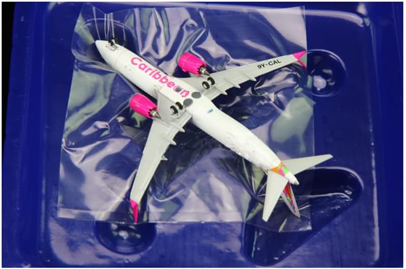 Miniatura 5 de GeminiJets Caribbean Airlines para Boeing B737 MAX8 9Y-Cal 1400 DIECAST modelo de avión preconstruido