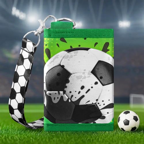 Image of WAWSAM Soccer Kids Wallet for Boys, Trifold Boys Wallet for Kids Ages 4-18