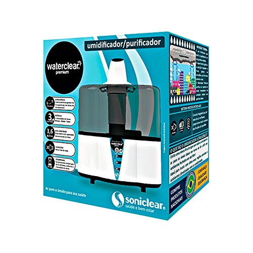 Umidificador Ultrassônico Waterclear Supreme, Soniclear, Preto/Branco