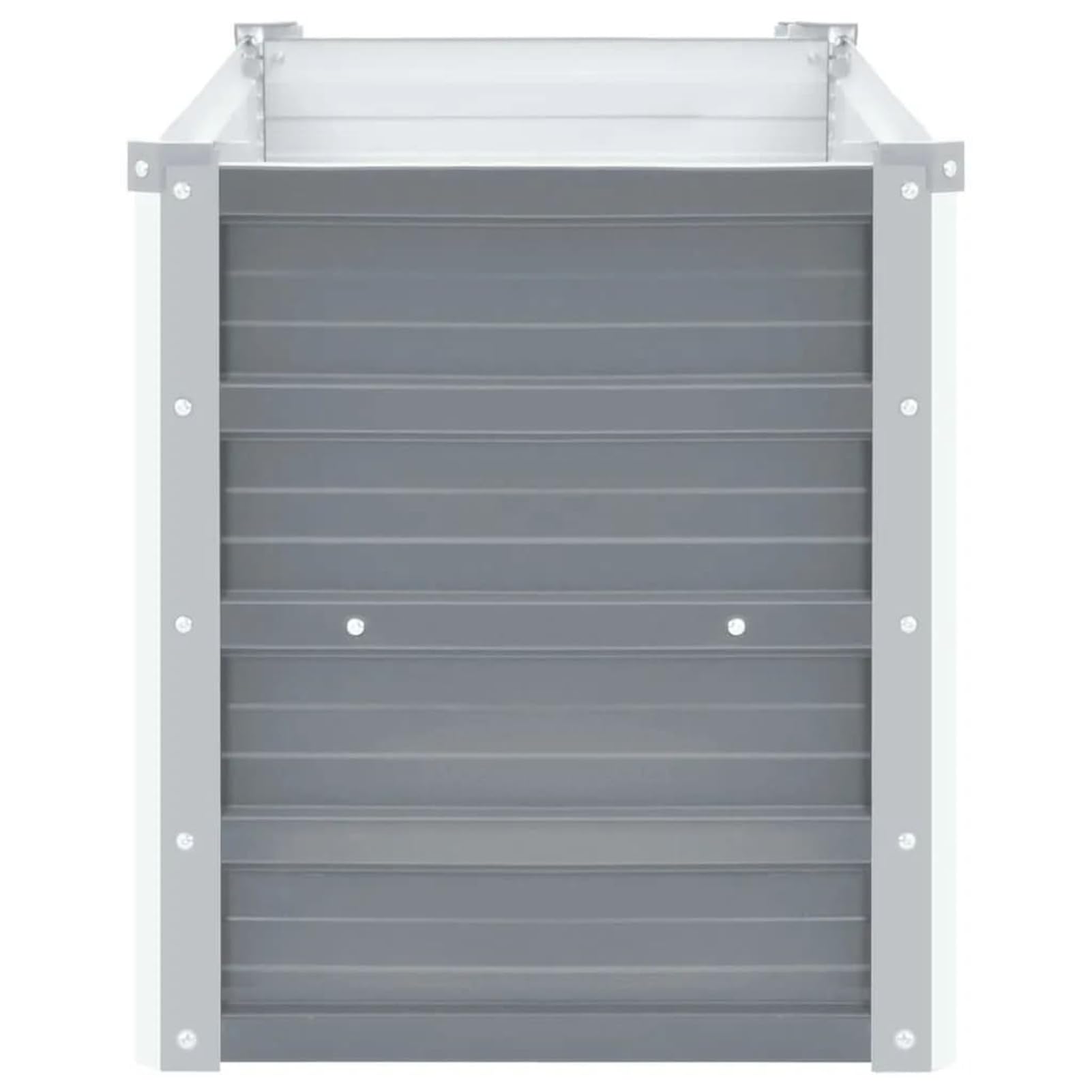ARKEM Arriate de jardín de Acero galvanizado Gris 160x40x45 cm Jardineria Accesorios Jardinera Rectangular