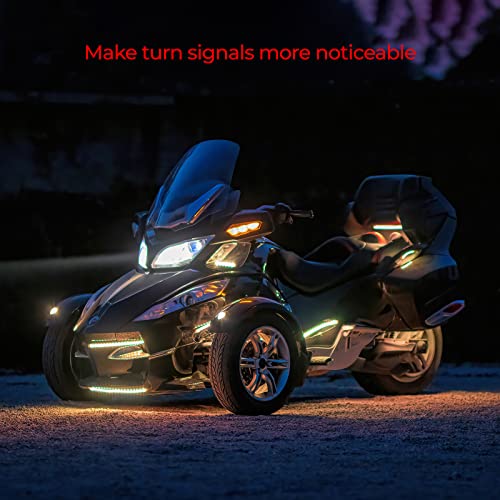 Image of DITRIO 18pcs Motorcycle Led Lights Kit 12v with Turn Signal and Blinking Brake Light Features for Motorcycle Harley Golf ATVs UTVs - M18r
