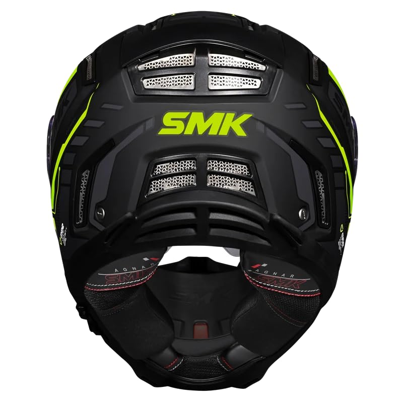 Image of SMK Agnar TEKTRON Full Face Dual Visor Helmet, ISI, DOT & ECE 22.06 Certified, Pinlock 30 Insert