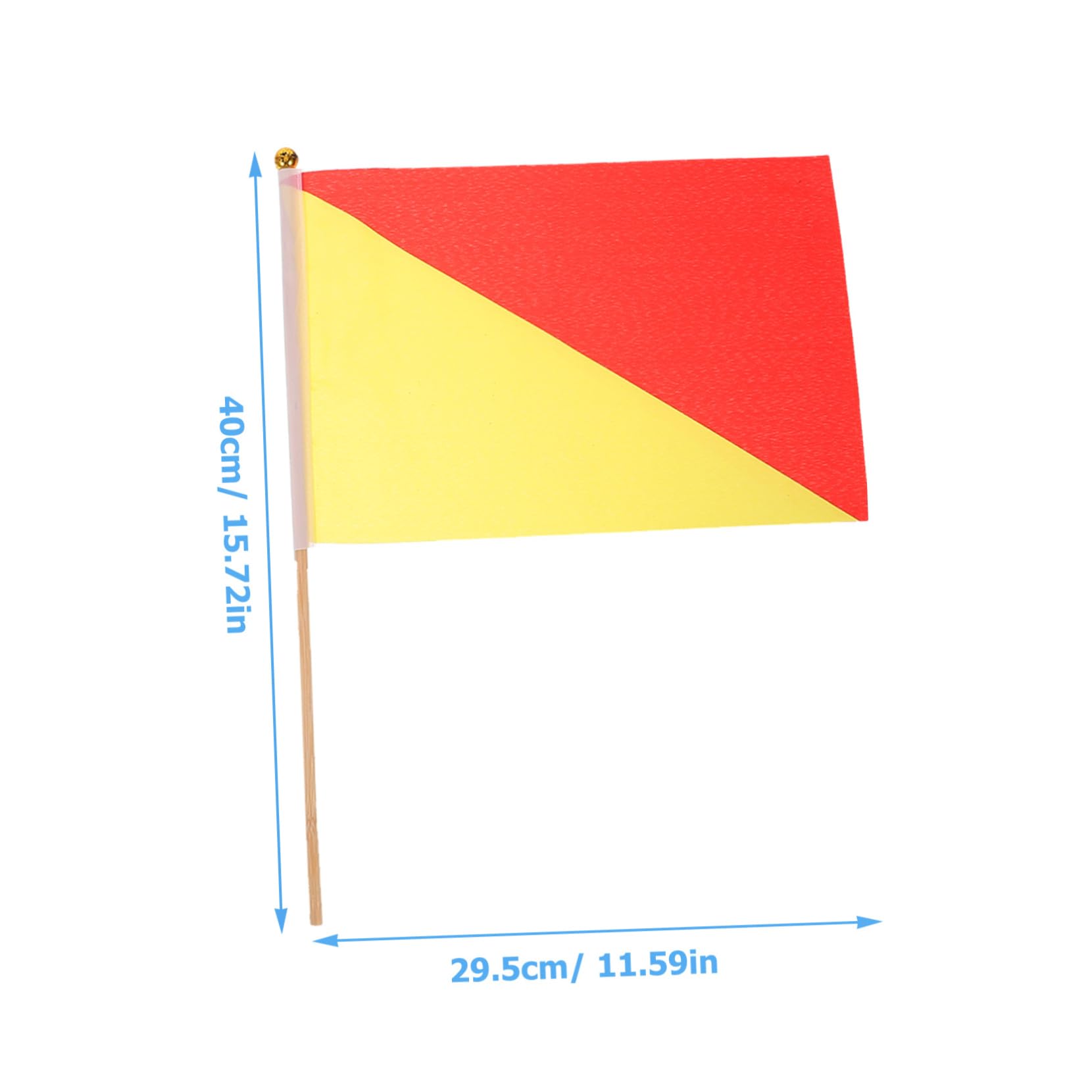 Toyvian 4 Sätze Teiliges Signalflaggen Mit Holzstangen Helle Farben Für Kommunikation Und Tragbar Für Ausbildung Und Koordination 6 Stück * 4