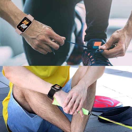 Image of ViCRiOR 3 Pack Stretchy Nylon Solo Loop Watch Bands Compatible with Samsung Galaxy Fit 3, Elastic Braided Strap for Galaxy Fit 3 Band SM-R390 Women Men