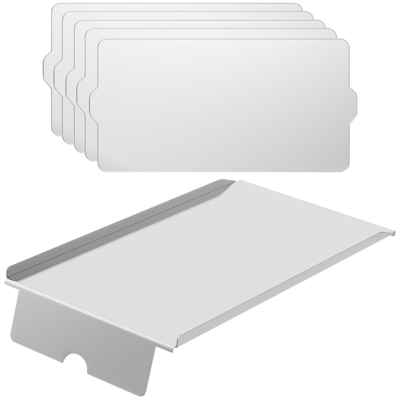 Drip Pan Heat Baffle &amp; 5 Pcs Liners Kit for Traeger Silverton 620/810 Grill